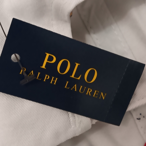 POLO RALPH LAUREN MEN'S CLASSIC WHITE ALL OVER LOGOS CAP HAT OSFA $49 BRAND NWT - Picture 8 of 9